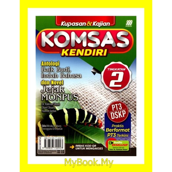 Myb Buku Kupasan Kajian Komsas Tingkatan 2 Baik Budi Indah Jejak Monpus Sasbadi Shopee Malaysia