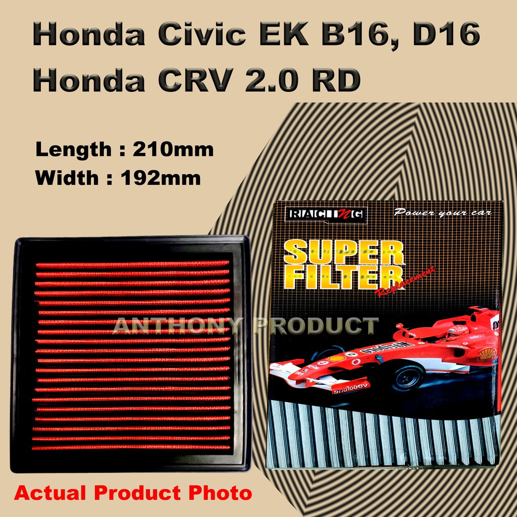 HR-V 99-NEUF! CR-V 95-01 Filtre à air Honda CIVIC JP 1.5 1.6 95-01