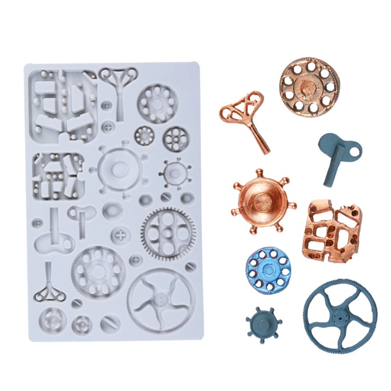 Kitchen Dining Bar Baking Accs Cake Decorating Other Baking Accessories 3d Chocolate Cake Mold Fondant Silicone Mould Baking Molds Gear Shape Diy Decor