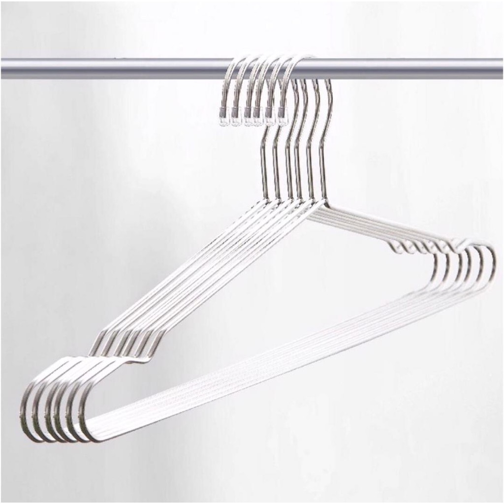 Stainless Steel Cloth Hanger Clothes Hanger Drying Hanger Shopee Malaysia