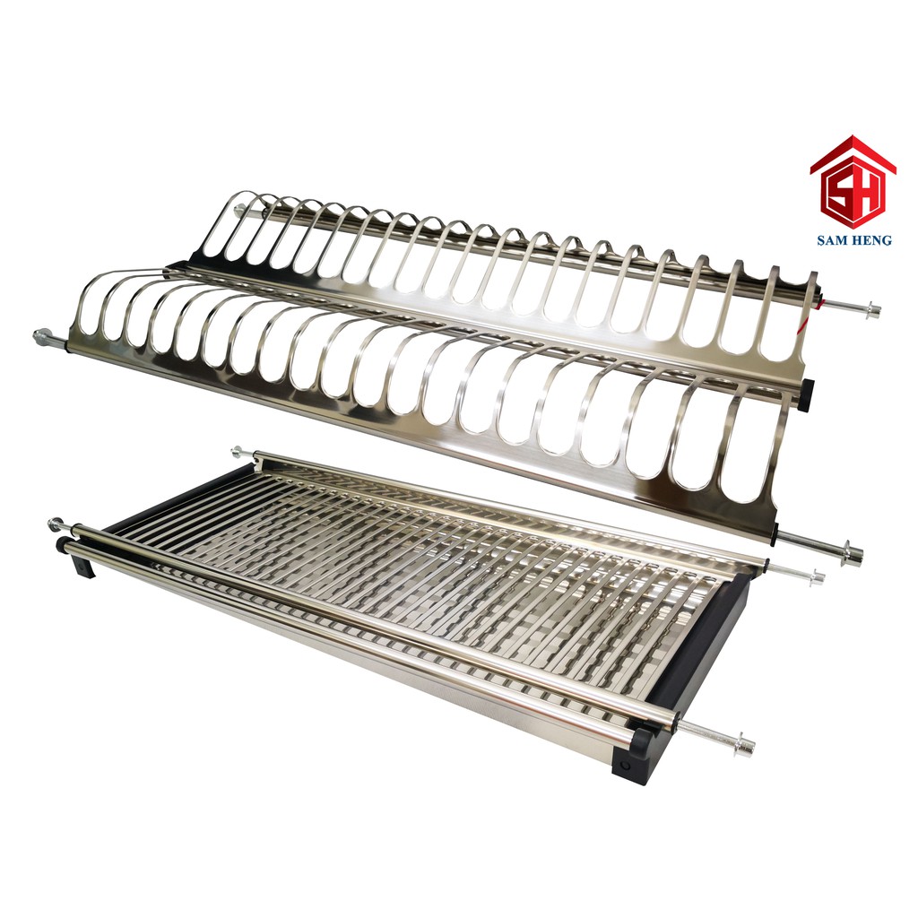 Kitchen Cabinet Stainless Steel Built In Dish Rack Drainer Drying