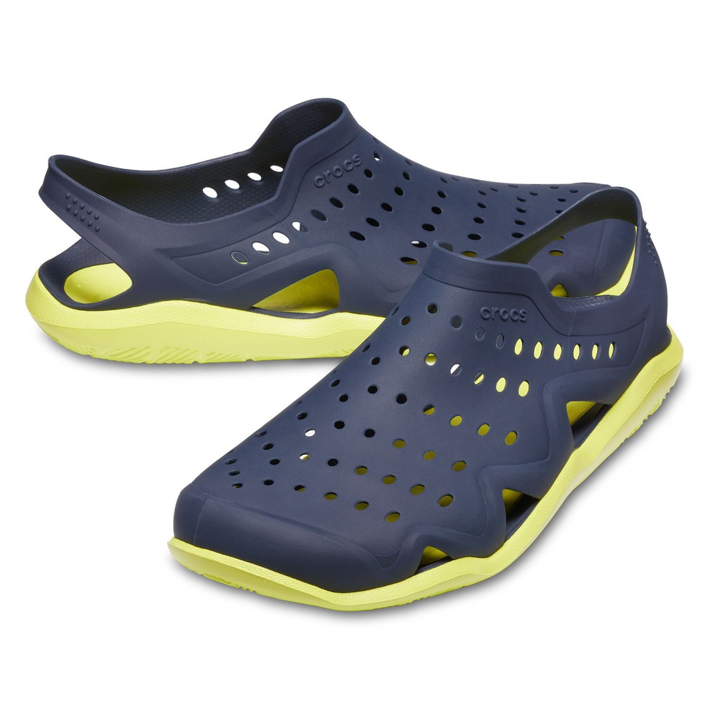 crocs navy citrus