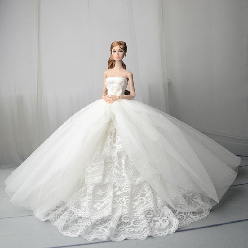 barbie doll with wedding dress