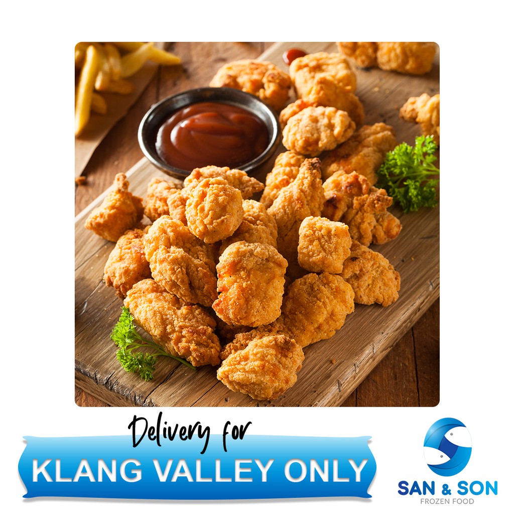 Klfc Crispy Popcorn Chicken 1kg Per Packet Ayam Goreng San And Son Frozen San Son