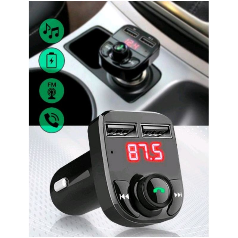 FM Transmitter Bluetooth Car Kit MP3 Player Dual USB Phone Charger Pemancar Pemain Multifungsi Kereta Aksesori 3.1A