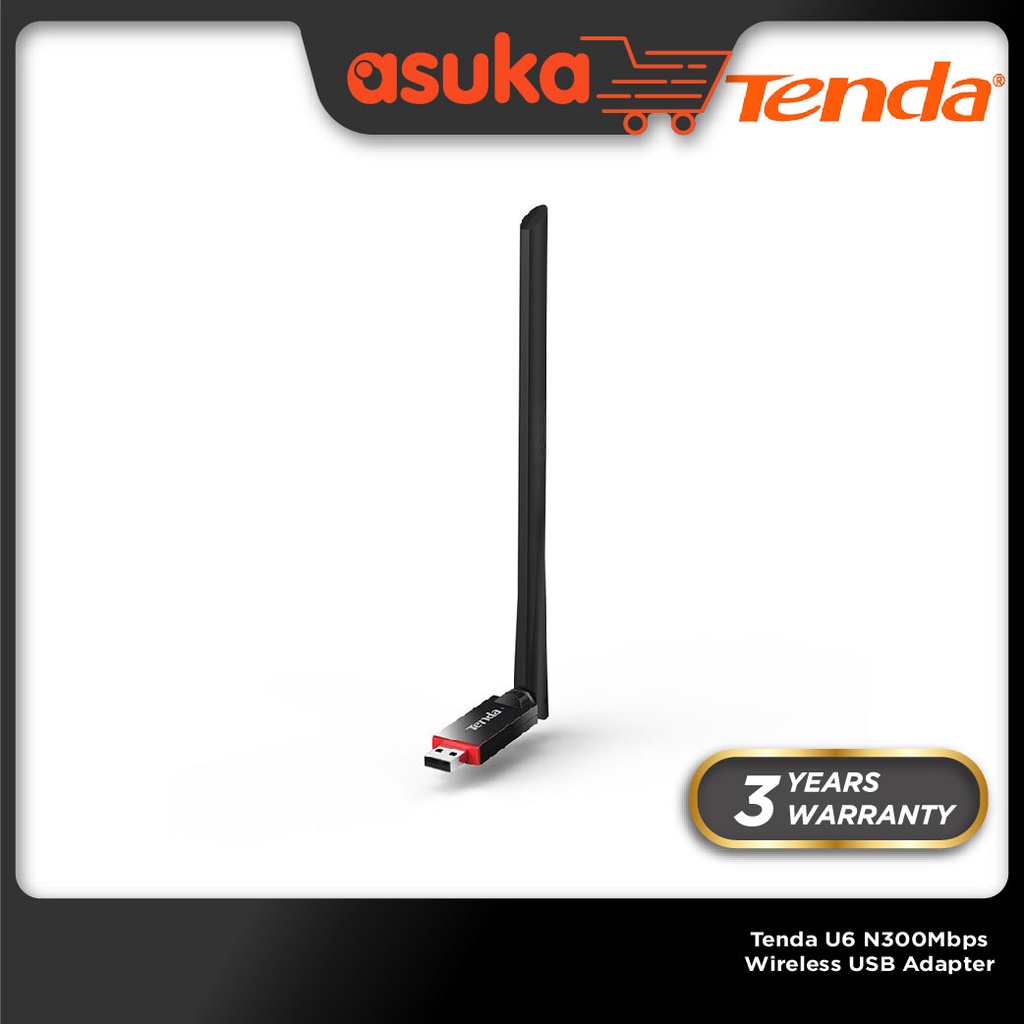 Tenda U6 N300Mbps Wireless USB Adapter