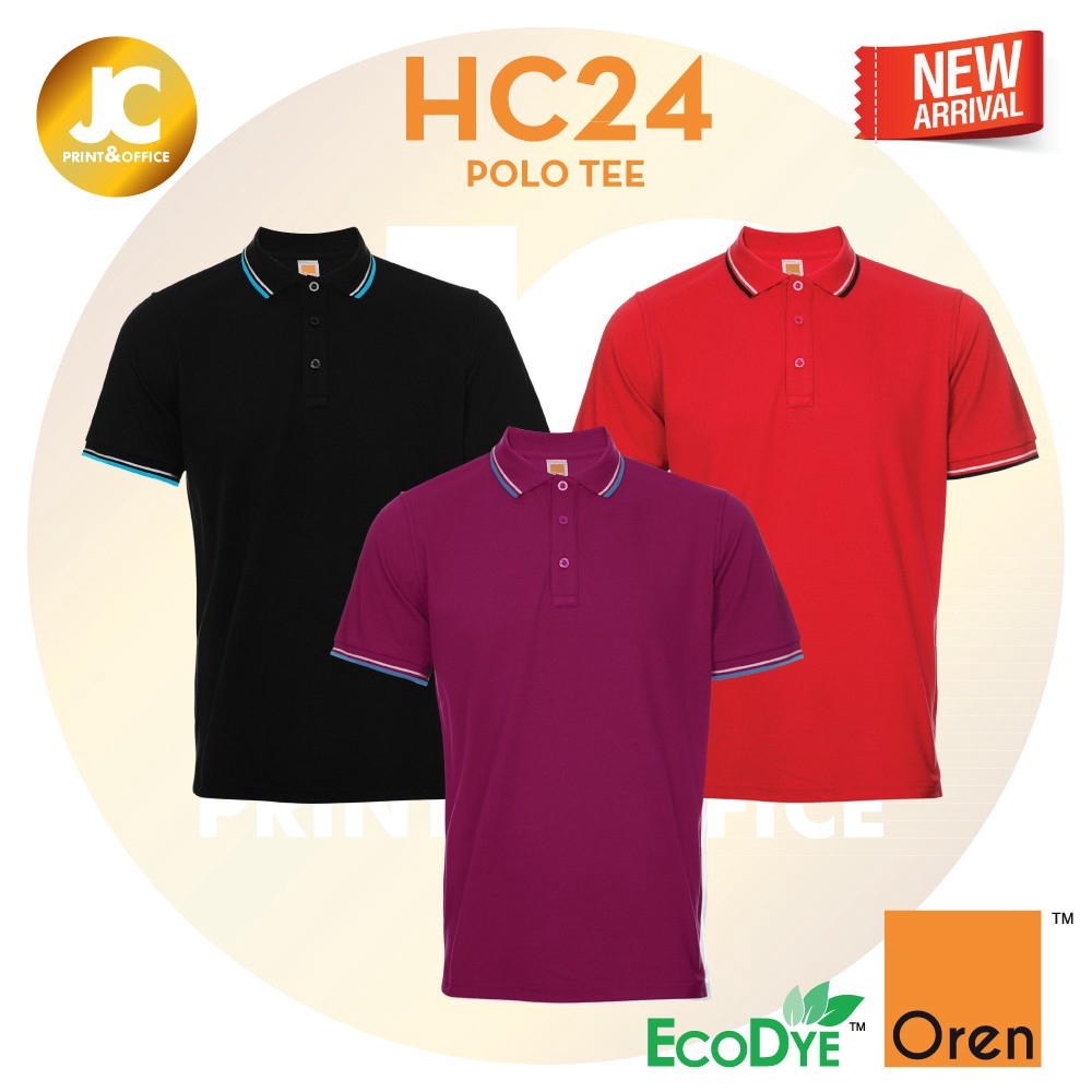 Oren Sport Unisex Simple Style Polo Tee - Black Or Red Or Maroon - HC24 ...