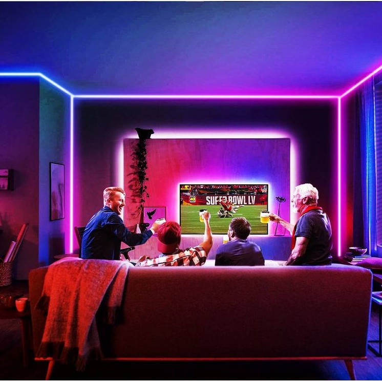 LED strip backlight for TV tvbacklight with 24key controller 5050 rgb light strip 40-60 "HDTV-Fernseher USB-LED