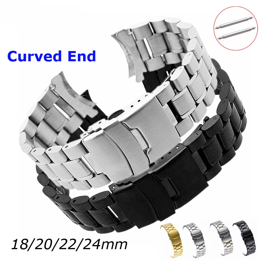 22mm steel watch band