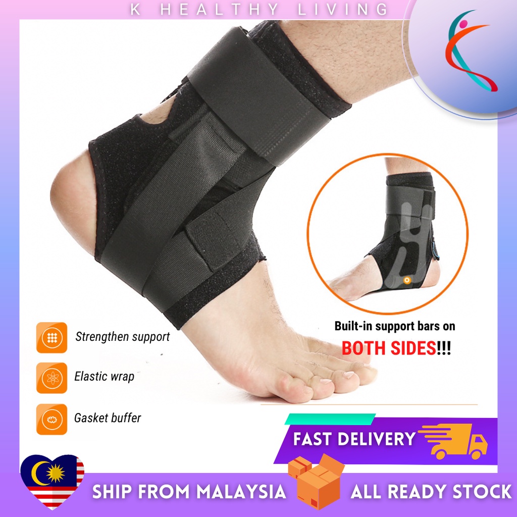 【READY STOCK】 Ankle Support Brace/ Ankle Guard/ Sports & Running/ Sport Relief Pain Foot Stabilizer / K-Healthy Living