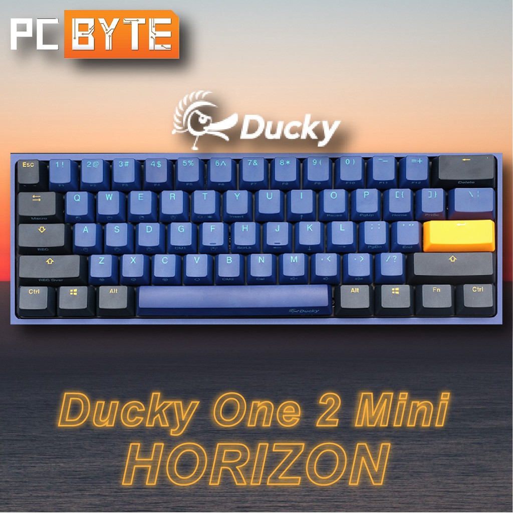 Ducky One 2 Mini Horizon 60 Pbt Seamless Double Shot White Led Mechanical Keyboard Cherry Mx Brown Red Switch Shopee Malaysia