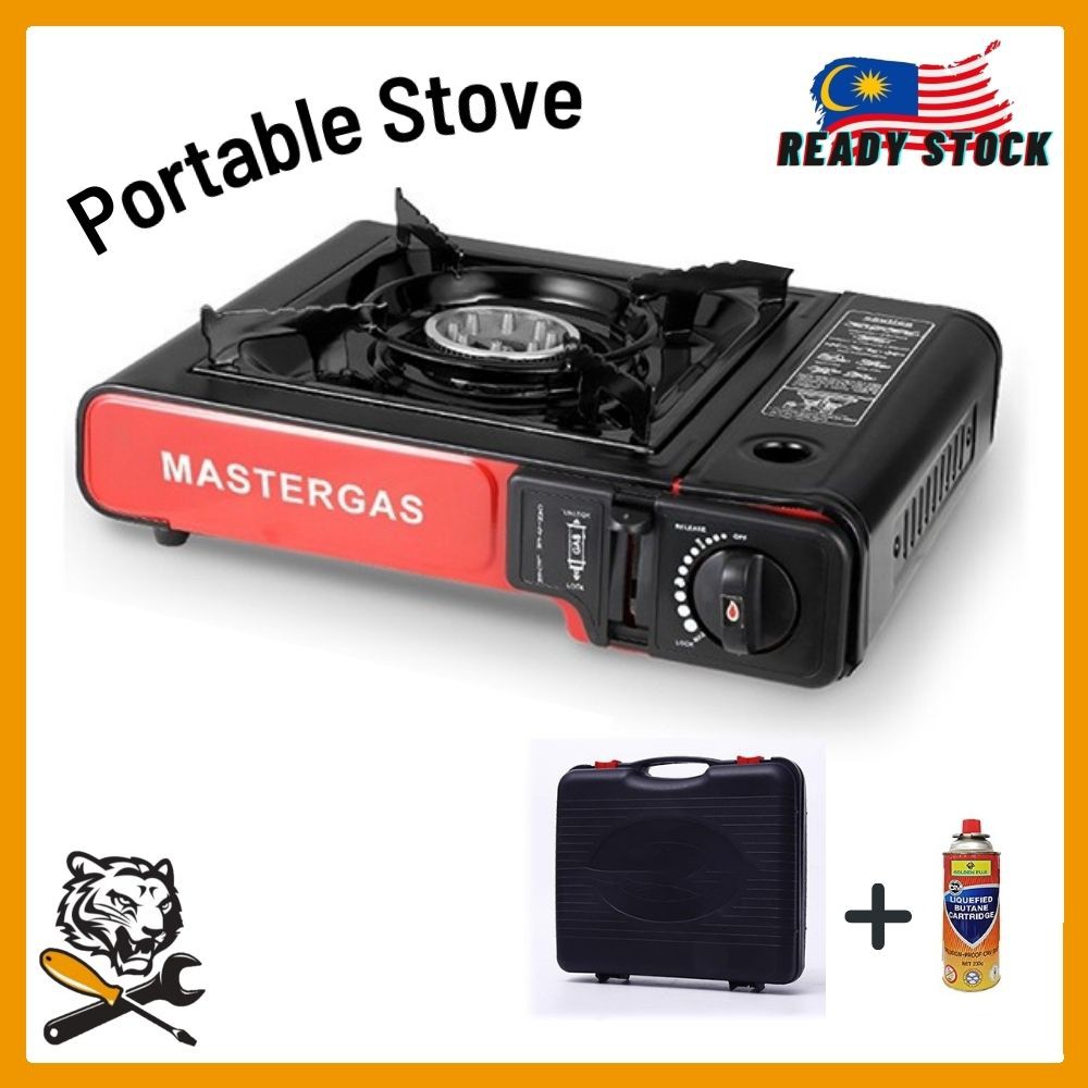 Portable Steamboat Gas Stove Cooker Stove Portable Butane Gas Burner with Carrying Case For