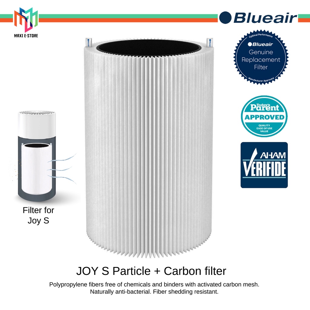 Blueair Replacement Filter for Joy S / Blue 3210 - Particle + Carbon ...