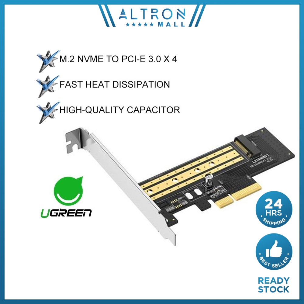 UGREEN PCIE to M2 Adapter NVMe M.2 PCI Express Adapter 32Gbps PCI-E ...