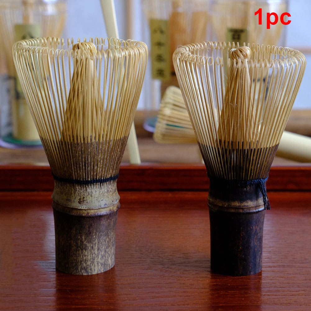 Renquen Matcha Tea Utensils Bamboo Matcha Powder Whisk Tool Japanese Tea Ceremony Accessories Stick Bamboo Whisk 
