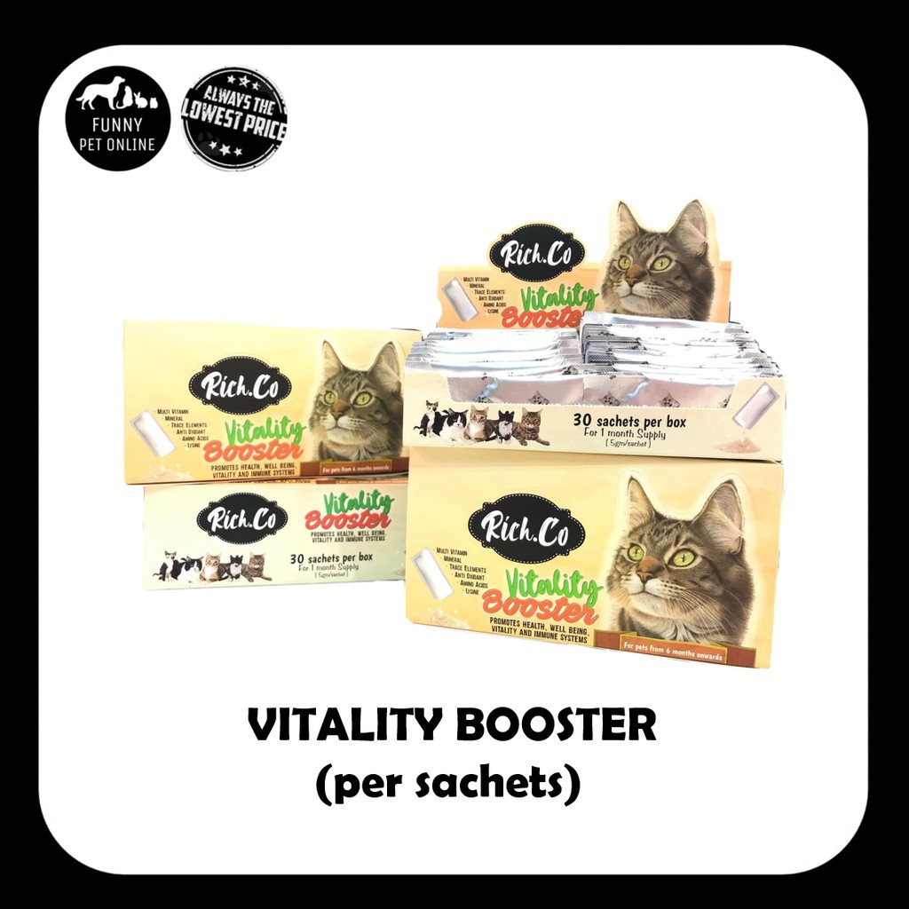 Vitality Booster Supplement For Cat And Dog Supplement Sihat Untuk Kucing Bulu Cantik Multi Vitamin Shopee Malaysia