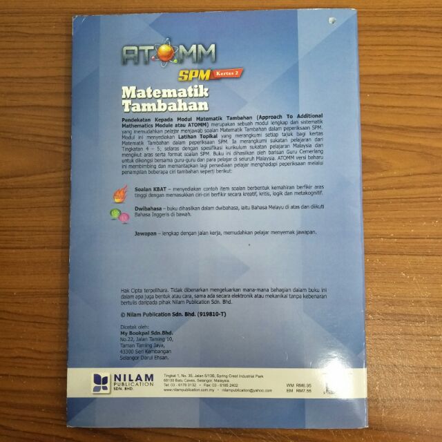 Matematik Tambahan Spm Kertas 2 - Nuring