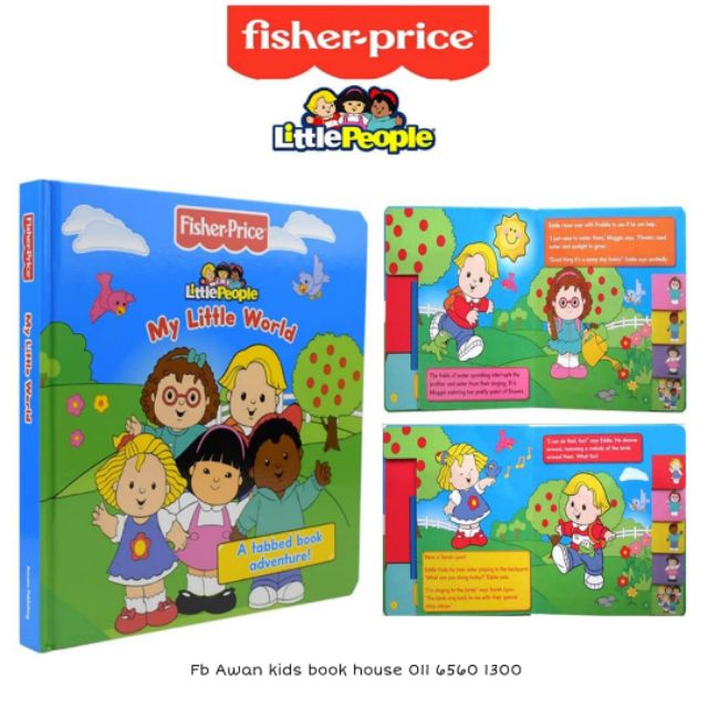 FISHER PRICE LITTLE PEOPLE. TABBED BOOK. IMPORTED, SHIP FROM IPOH ( 3 TO 4 DAYS DELIVERY OF DELIVERY WITH FREE POSTAGE)