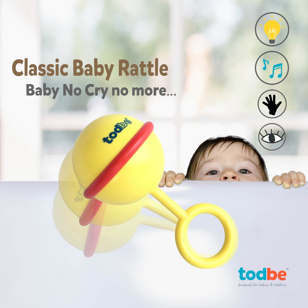 Rattle Baby Handbell Early Learning Nontoxic 36 mths Shopee Malaysia