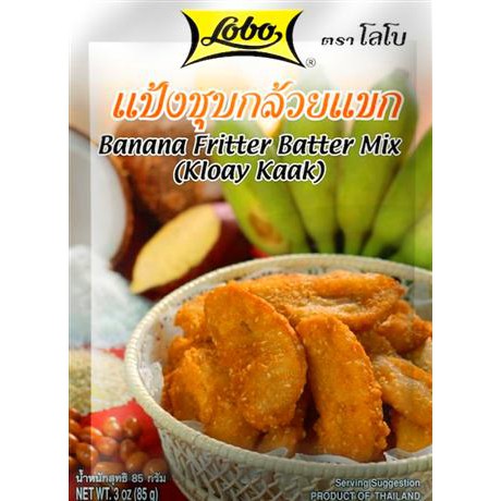 LOBO Banana Fritter Batter Mix (Kloay Kaak) 85g