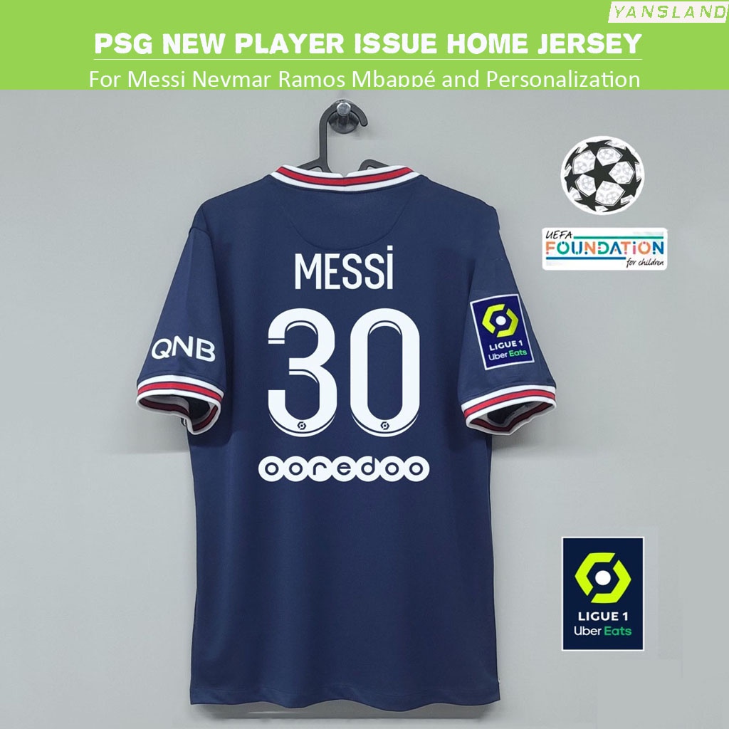 Messi PSG #30 Home Lionel Paris Saint Germain Team Jersey Child Training  Suit with Socks for Size #22-#28 