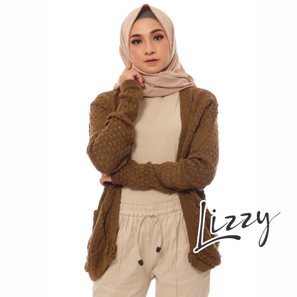 cardigan popcorn shopee