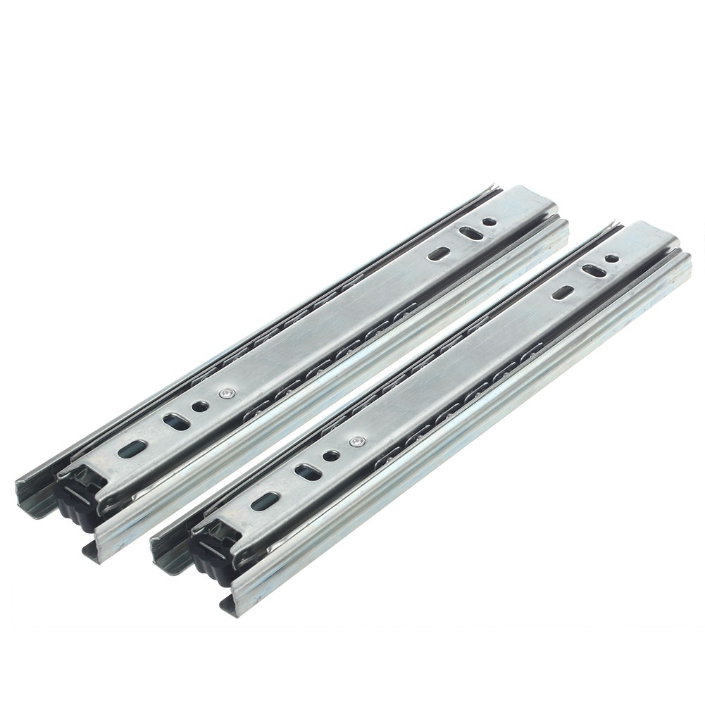 2 Pcs X 8 2 Fold Ball Bearing Telescopic Cabinet Drawer Slide