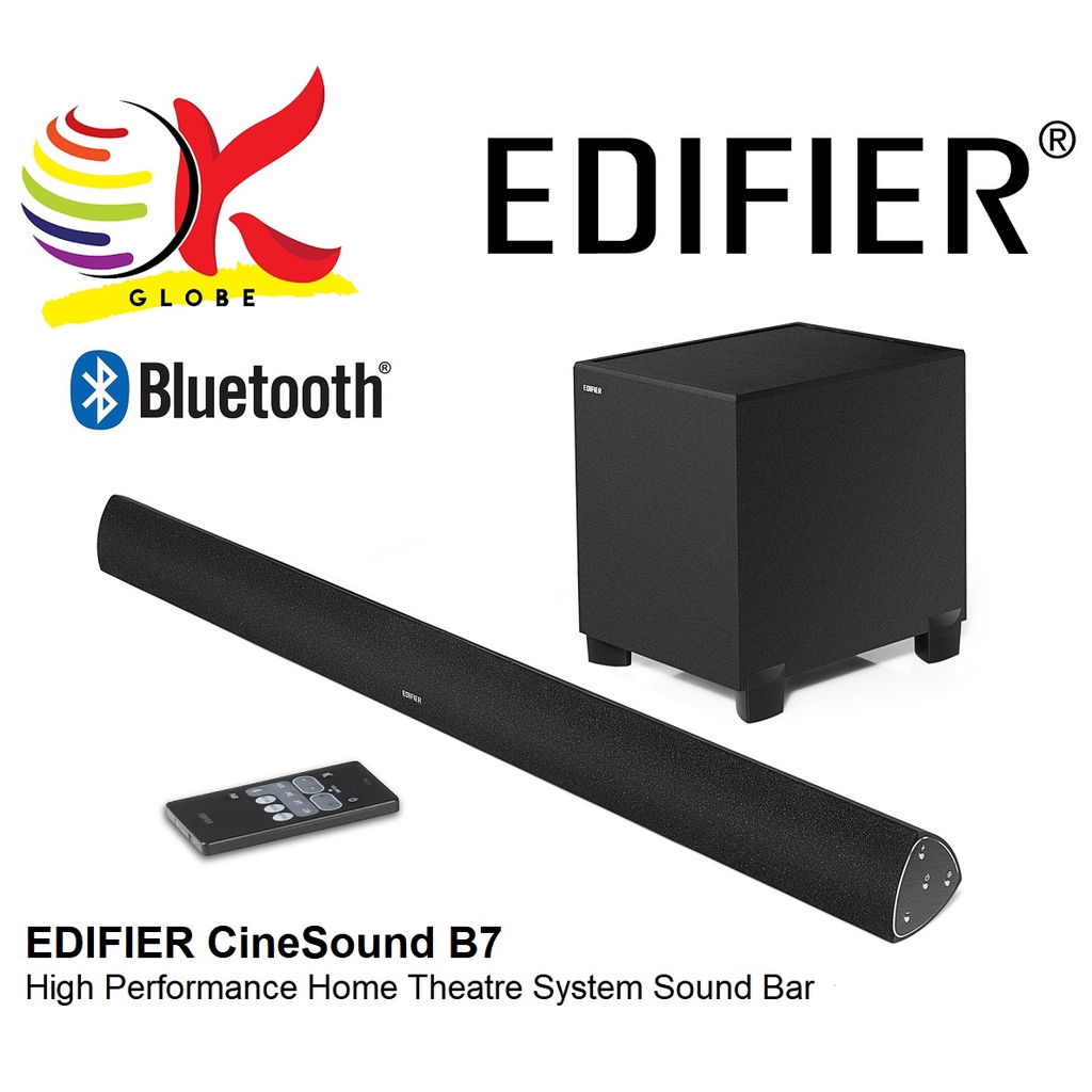 Edifier cinesound b7 soundbar & hot sale wireless subwoofer