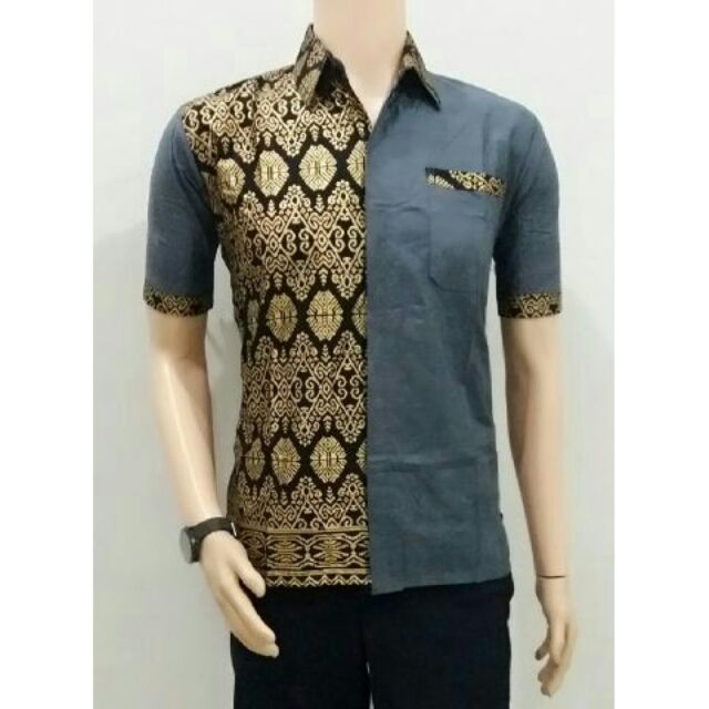 baju batik sarawak lelaki