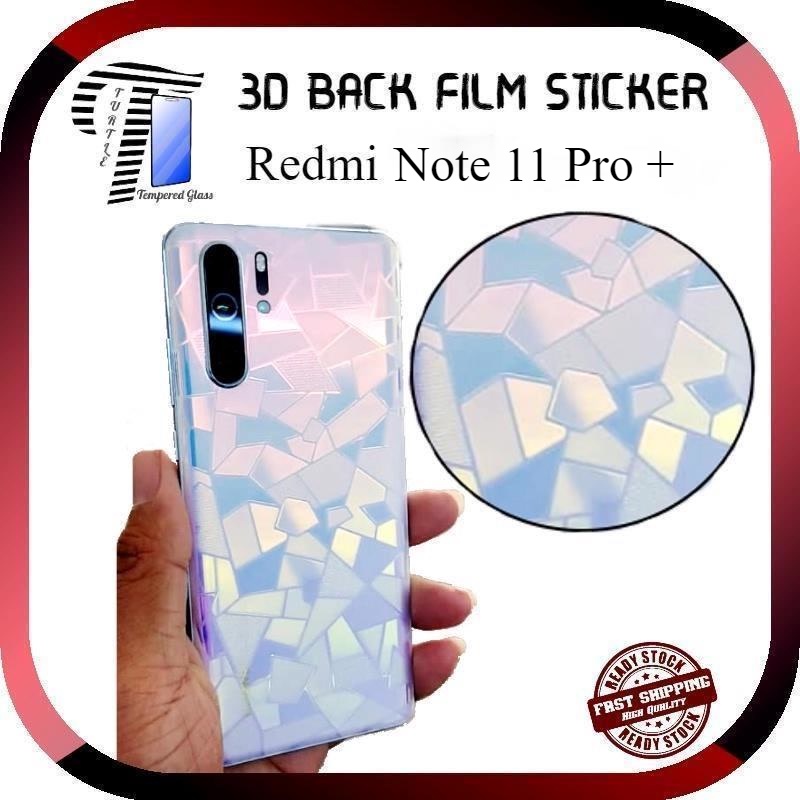 Xiaomi POCO M5S / M5 / C40 3D Diamond Back Film Protecter Carbon Sticker
