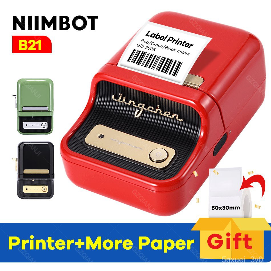 Niimbot B21 Wireless Label Printer Portable Pocket Label Printer Bluetooth Thermal Label Printer 4853