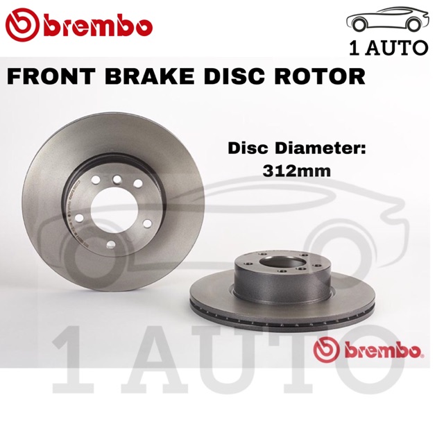 GENUINE BREMBO FRONT BRAKE DISC ROTOR BMW X1 E84 SDRIVE 18i 20i XDRIVE 20d E90 325i 320d E92