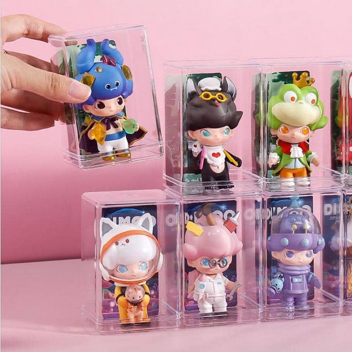 P Blind Box Storage Cabinet Acrylic Single Doll Display Storage Box Dustproof Transparent Hand Made Model Tank 展示盒 3371