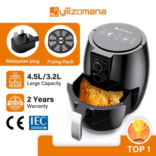 Air Fryer - Automatic Oil Free Electric Household Fries Machine Non Stick Fry Tools (5.5L / 4.5L / 3.2L)