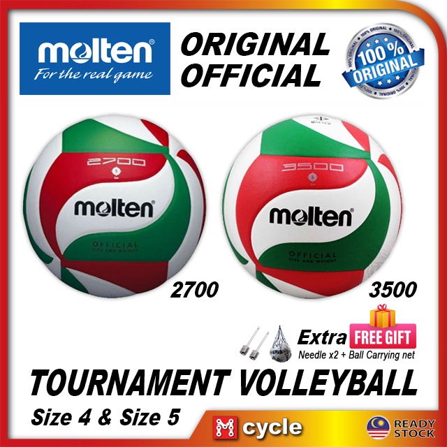 [100% Original] Molten Volleyball Official 1500 2700 3500 Size 4 Size 5 ...