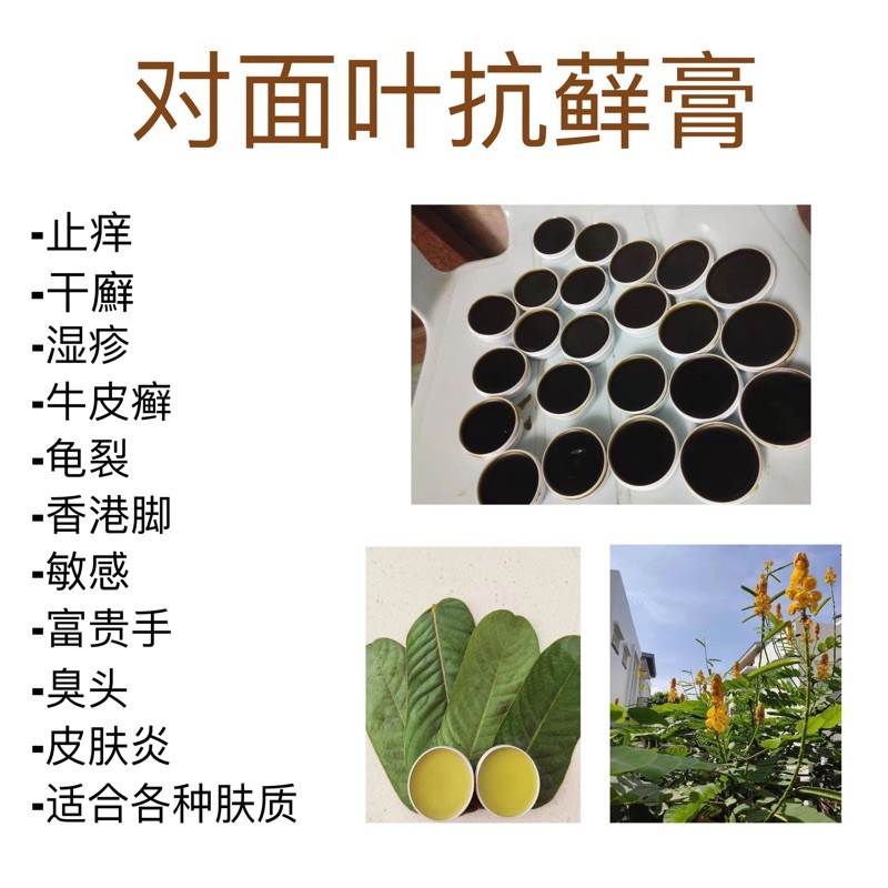 Local Stock 30g天然对面叶抗藓膏handmade Natural Candle Bush Neem Ointment Krim Daun Gelenggang Neem