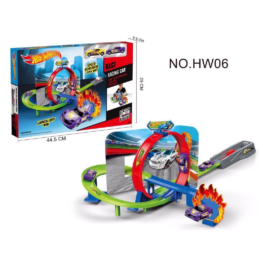 Ready Stock Hot Wheel 360 Degrees Powerful Spin Line Way Track