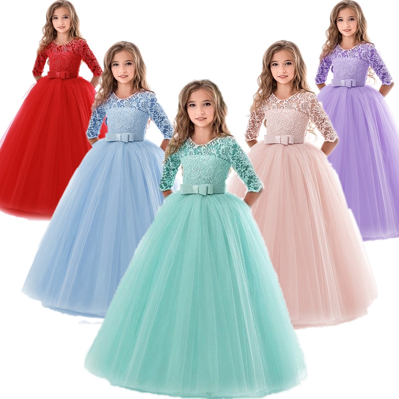 beautiful long dresses for girls