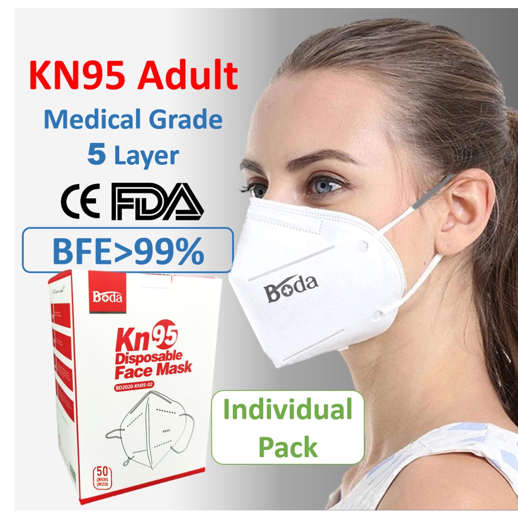 Boda Adult KN95 Medical Grade Face Mask 5 ply, Boda Kids KN95 Medical