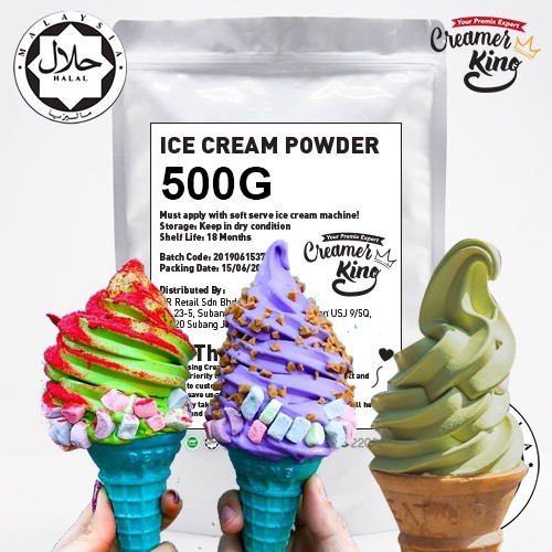 500G Rasa Royal Halal Ice Cream Powder Vanilla Taste, Soft Ice Cream