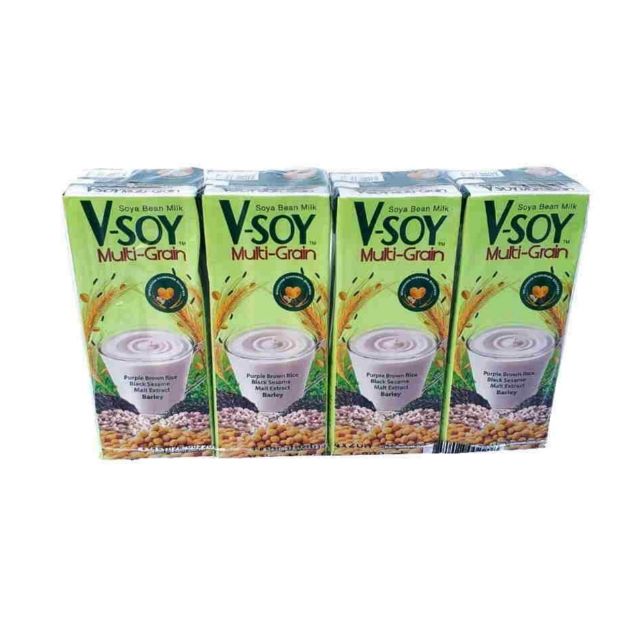 V-Soy Multi-Grain Soya Bean Milk (4 x 200ml) | Shopee Malaysia