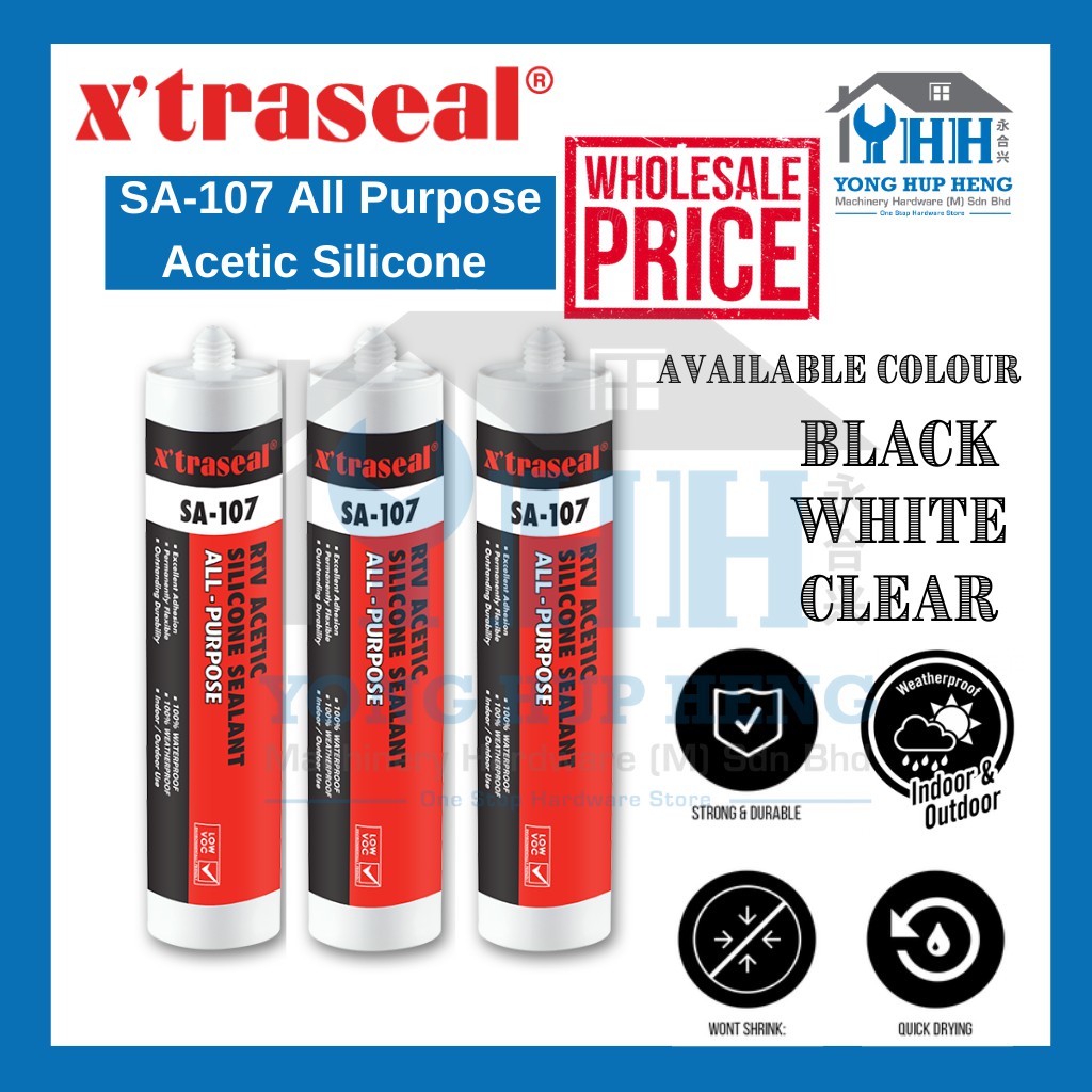 [X'traseal / er] SA107 All Purpose Silicone Sealant waterproof
