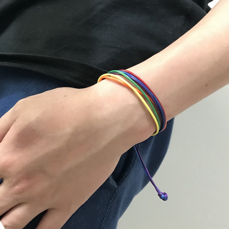 LGBT Bracelet,Pride Bracelet,Gay Lesbian Bisexual LGBTQ Flag | Shopee  Malaysia