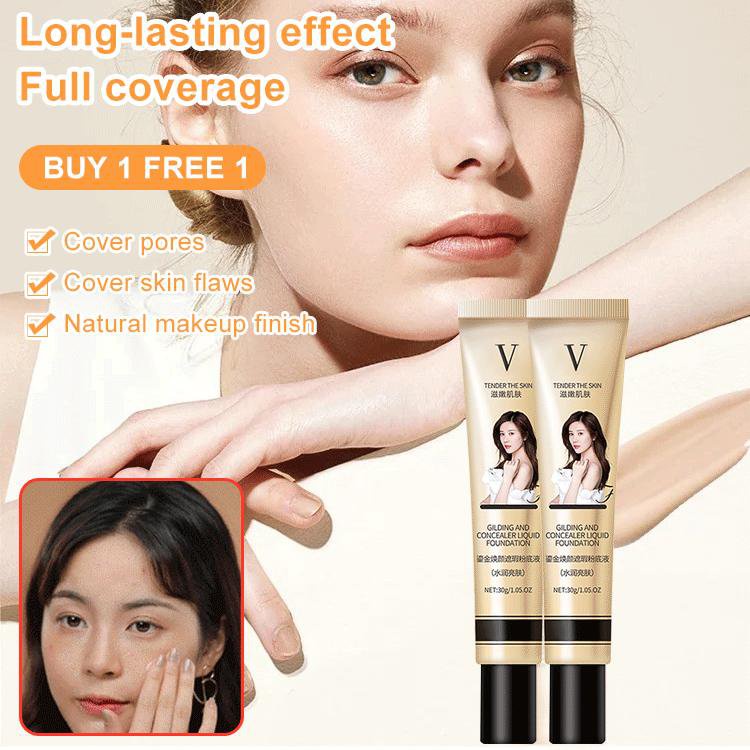 BUY 1 FREE 1 Gilding and concealer liquid foundation Shopee Malaysia