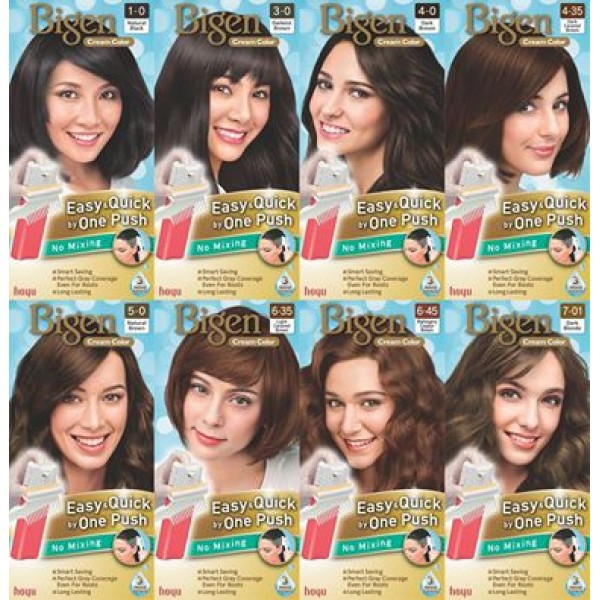 Bigen Easy Quick One Push Hair Color Cream Shopee Malaysia