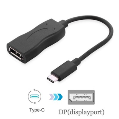 USB 3.1 Type-C Male to DP Female DisplayPort Cable