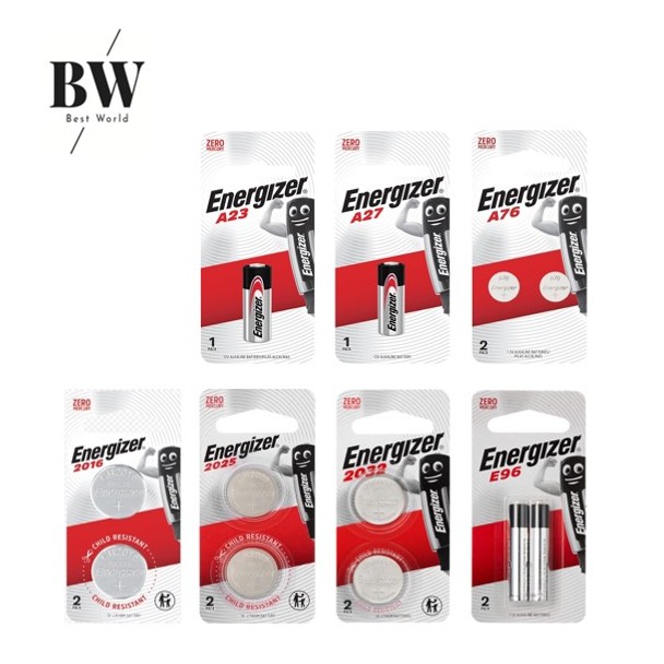 Energizer A23 / A27 / A76 / LR44 / CR2016 / CR2025 / CR2032 / AAAA (E96