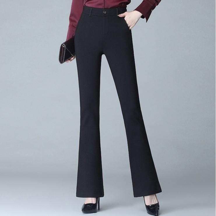 high waist formal trousers for ladies