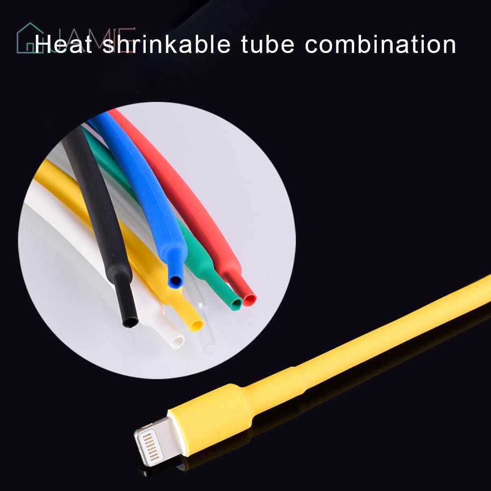 780pcs 2:1 Heat Shrinkable Tube Polyolefin Insulated Sleeve Tubing Set