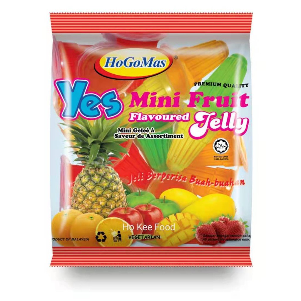 Hogomas Yes Mini Fruit Jelly 100pcs Shopee Malaysia